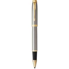 Nero Penne a sfera Parker IM Rollerball Pen Brushed Metal GT Finish Fine Point Black