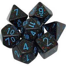 Chessex Bordspellen Chessex Dobbelstenen Blue Stars Speckled Polydice (7 stuks)