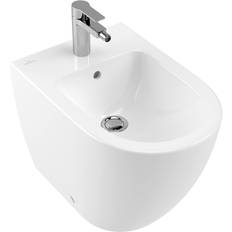 Wandkonsole Bidets Villeroy & Boch Bidet Subway 540100 370 x 560mm, bodenstehend, 1 Hahnloch, mit Überlauf, Farbe: Weiß Ceramicplus