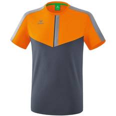 Orange Hauts Erima Squad T-shirt Men - New Orange/Slate Grey/Monument Grey