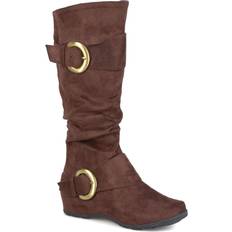 Journee Collection Jester Medium Calf - Brown