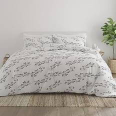 Home Collection Simple Vine Duvet Cover Grey (243.84x243.84cm)