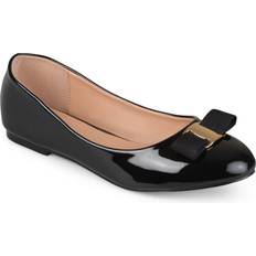 Faux Leather Ballerinas Journee Collection Kim - Black