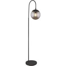 Vidrio Lámparas de Pie Globo Lighting Blama Stehleuchte Schwarz Matt Rauch E27 39x25x150 cm Lámpara de Pie 150cm