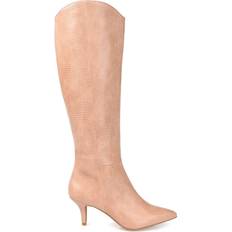 Journee Collection Estrella Wide Calf - Blush