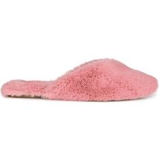 Faux Fur Slippers Journee Collection Sundown - Mauve