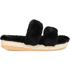 Open Toe Slippers Journee Collection Relaxx - Black