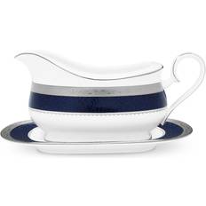 With Handles Sauce Boats Noritake Odessa Cobalt Platinum Sauce Boat 2