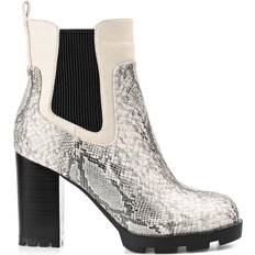 Multicolored Chelsea Boots Journee Collection Islana - Snake