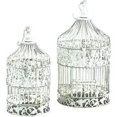 Iron Decorations Olivia & May 15"H Iron Bird House Decoration 21"