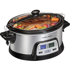 Timer Slow Cookers Hamilton Beach Flex Cook 6-Quart