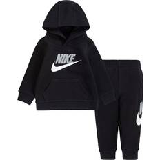 Nike 18-24M Tracksuits Children's Clothing Nike Infant Futura Logo Pullover Hoodie & Jogger Pants Set - Black/Light Smoke Grey/White