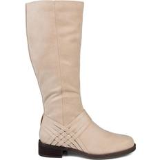 Journee Collection Meg Wide Calf - Stone