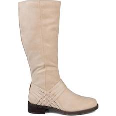 Journee Collection Meg Extra Wide Calf - Stone