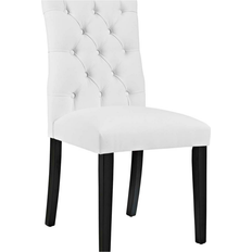 White Kitchen Chairs modway Duchess Vinyl Kitchen Chair 37.5"