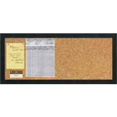 Amanti Art Mezzanotte Cork Bulletin Notice Board 32x14"