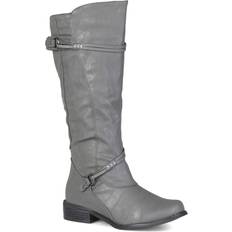 Journee Collection Harley Extra Wide Calf - Grey