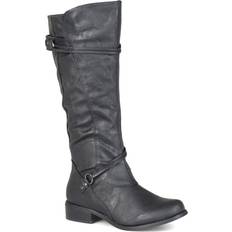 Wide Fit High Boots Journee Collection Harley Wide Calf - Black