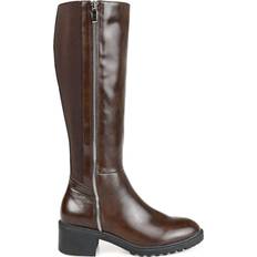 Journee Collection Morgaan Extra Wide Calf - Chocolate