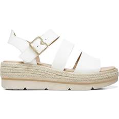 Faux Leather Espadrilles Scholl Once Twice - White