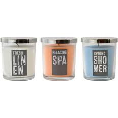 Orange Candles LumaBase Fresh Collection Scented 3-Pack Candle 6" 3