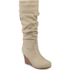 Shoes Journee Collection Haze Wide Calf - Stone