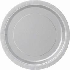33448 9 plates 16pc silver
