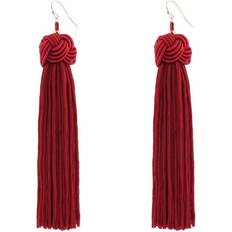 Tassel øreringe Everneed Maliva Tassel Earrings - Gold/Bordeaux