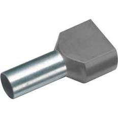 Cimco 18 2464 Twin ferrule 0.75 mm² Partially insulated Grey 100 pc(s)