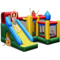 Kids bounce house Costway Mighty Inflatable Bounce House Castle Jumper Moonwalk Bouncer