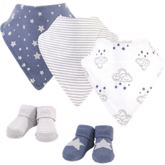 Hudson Bib and Sock Set Cloud Mobile Blue 5-pack