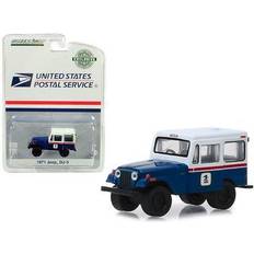 Todo terreno GreenLight Collectibles 29998 1:64 1971 Jeep DJ-5 United States Postal Service (USPS) Blue with White Roof (Hobby Exclusive)