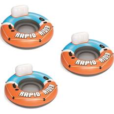 Blow up toys Bestway Rapid Rider Orange CoolerZ Inflatable Blow Up Pool Chair Tube (3-Pack)