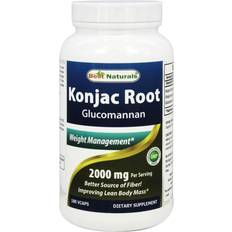 Glucomannan Best Naturals Konjac Root Glucomannan 2000 mg. 180 Vegetarian Capsules 30 pcs