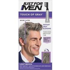 Hair Products Just For Men Touch of Gray Men's Hair Color, Light Brown (Pack of 4)