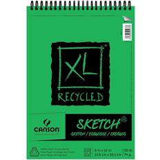 Canson XL Recycled Sketch Pads 9 in. x 12 in. pad of 100 sheets fold-over