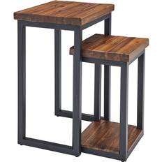 Metal Nesting Tables Alaterre Furniture Claremont 2pcs Nesting Table