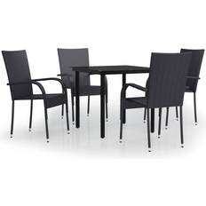 vidaXL 3099390 Patio Dining Set, 1 Table incl. 4 Chairs