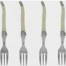 Green Forks French Home Laguiole Faux Ivory Cake Fork 6.75" 4