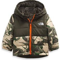 Synthetic Outerwear Children's Clothing The North Face Infant Reversible Mount Chimbo Full Zip Hooded Jacket - New Taupe Green Explorer Camo Print (NF0A5AB2)