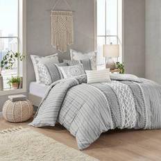 Cotton Bed Linen Ink+ivy Imani Bedspread Gray (233.68x223.52)