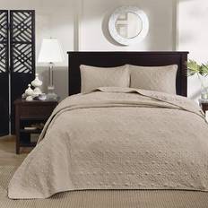 Madison Park Quebec Bedspread Green, Beige (299.72x228.6cm)