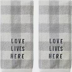 SKL Home Love Lives Here 2-pack Guest Towel Grey (63.5x40.64cm)