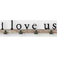 Bruna - Trä Väggdekor I Love Us Wall Decor 71.1x12.7cm