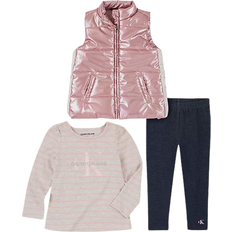 Calvin Klein Girls Other Sets Calvin Klein Baby Girl's Vest Top & Pant Set 3-piece - Pink