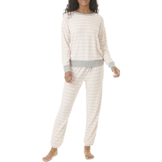 Splendid Westport Sleep Set - Heather Stripe Blush