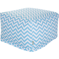 Majestic Home Goods Chevron Pouffe 17"