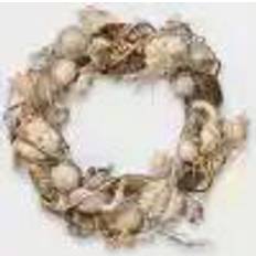 Artificial White Pumpkin Wreath