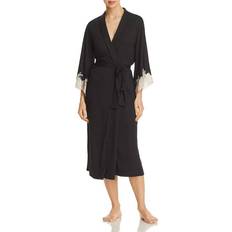 Black Robes Natori Luxe Shangri-La Robe - Black