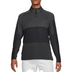 Golf - Uomo Magliette Nike Dri-FIT Vapor 1/2-Zip Golf Top Men - Black/Dark Smoke Grey/Black